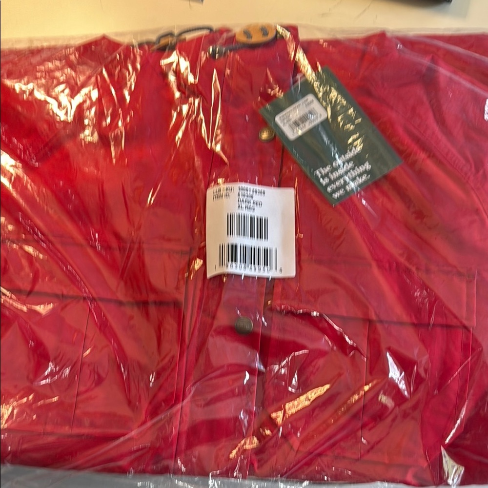 Red zip woman’s jacket xl